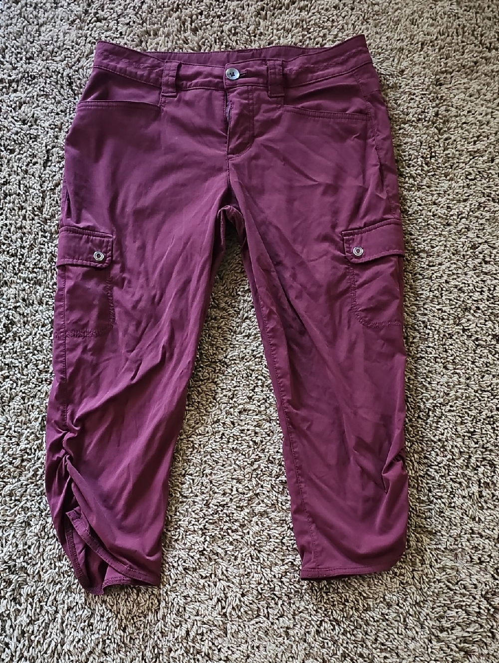 Eddie Bauer Women's Horizon Cargo Capris in Plum
